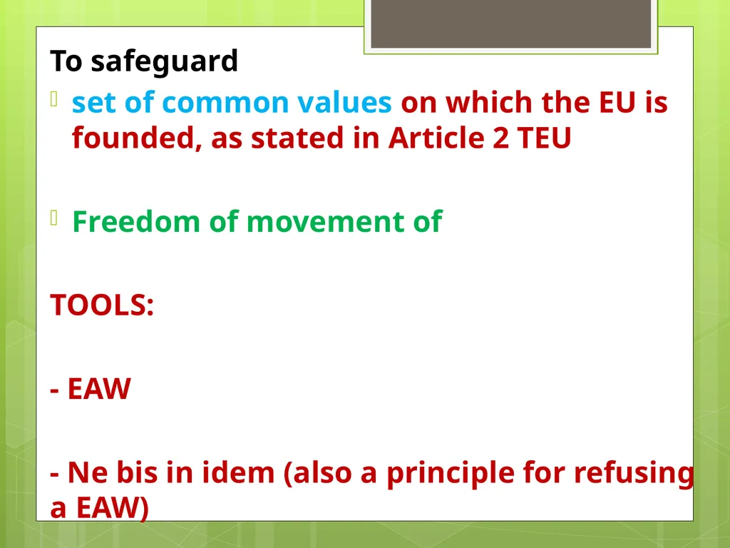 Introduction to EU Criminal Law Prof. B. J. - slide 38 of 91
