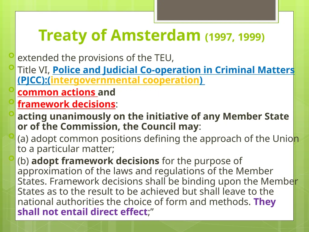 Introduction to EU Criminal Law Prof. B. J. - slide 14 of 91