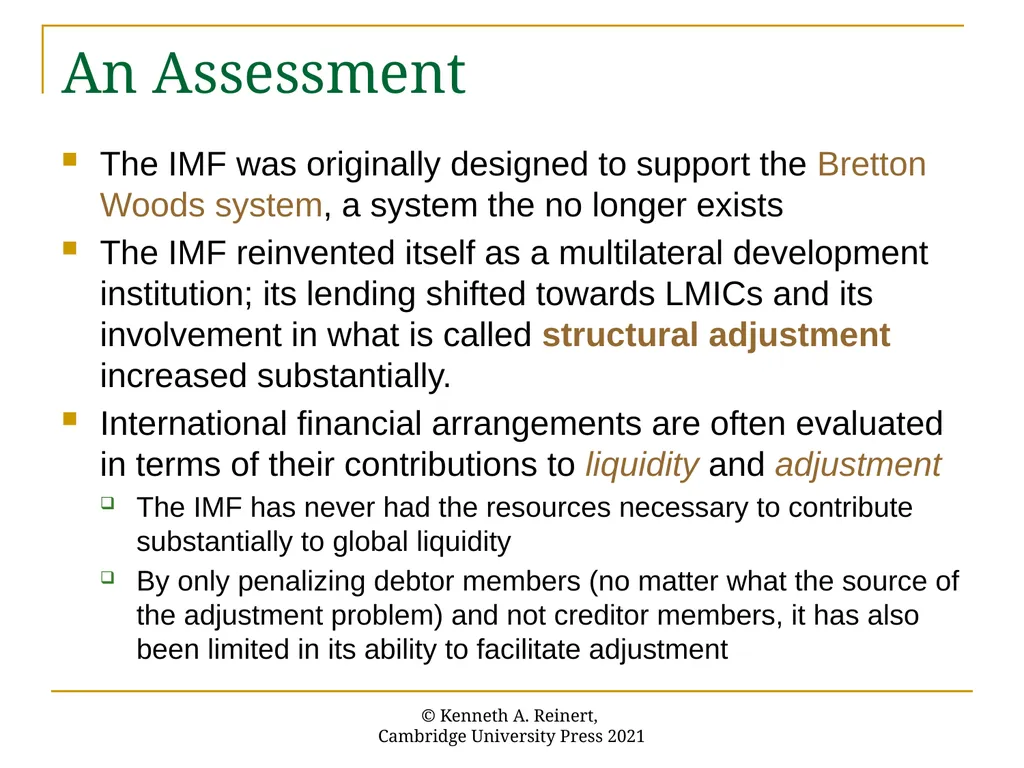 Chapter 19: The International Monetary Fund An - slide 49 of 50