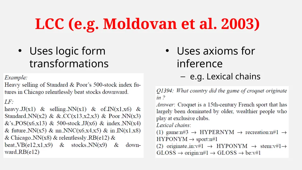 NLP Question Answering System Architecture System - slide 32 of 38