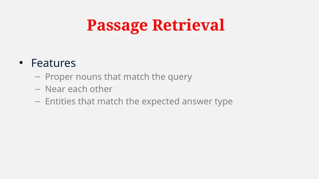 NLP Question Answering System Architecture System - slide 14 of 38