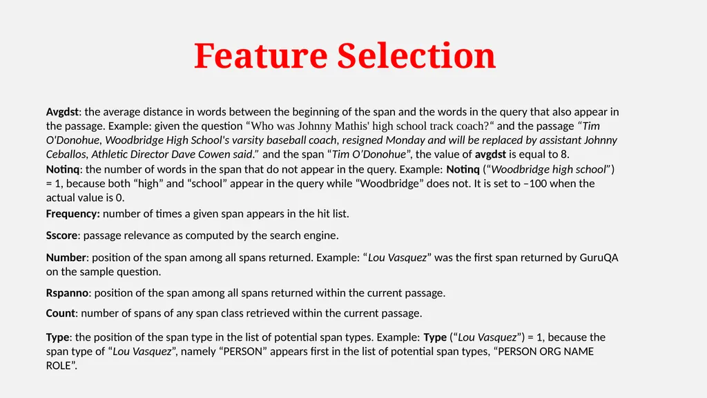 NLP Question Answering System Architecture System - slide 24 of 38