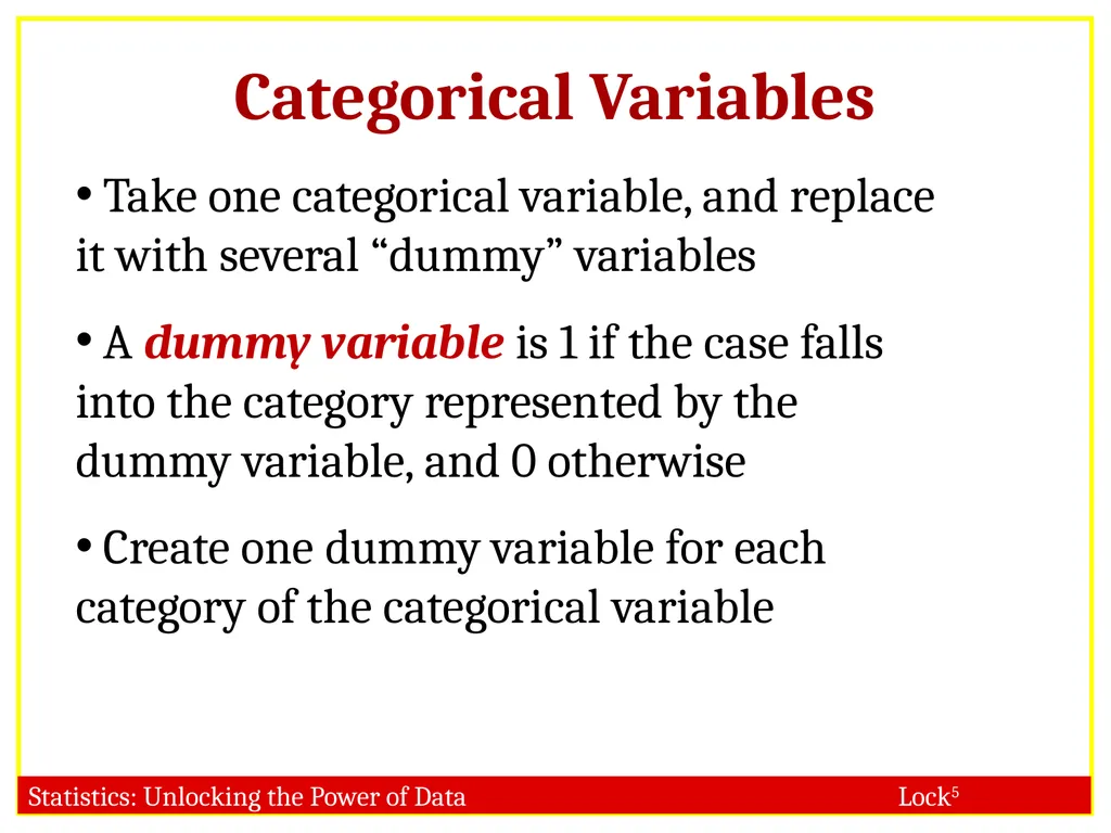 STAT 101 Dr. Kari Lock Morgan 11/27/12 Multiple - slide 4 of 45