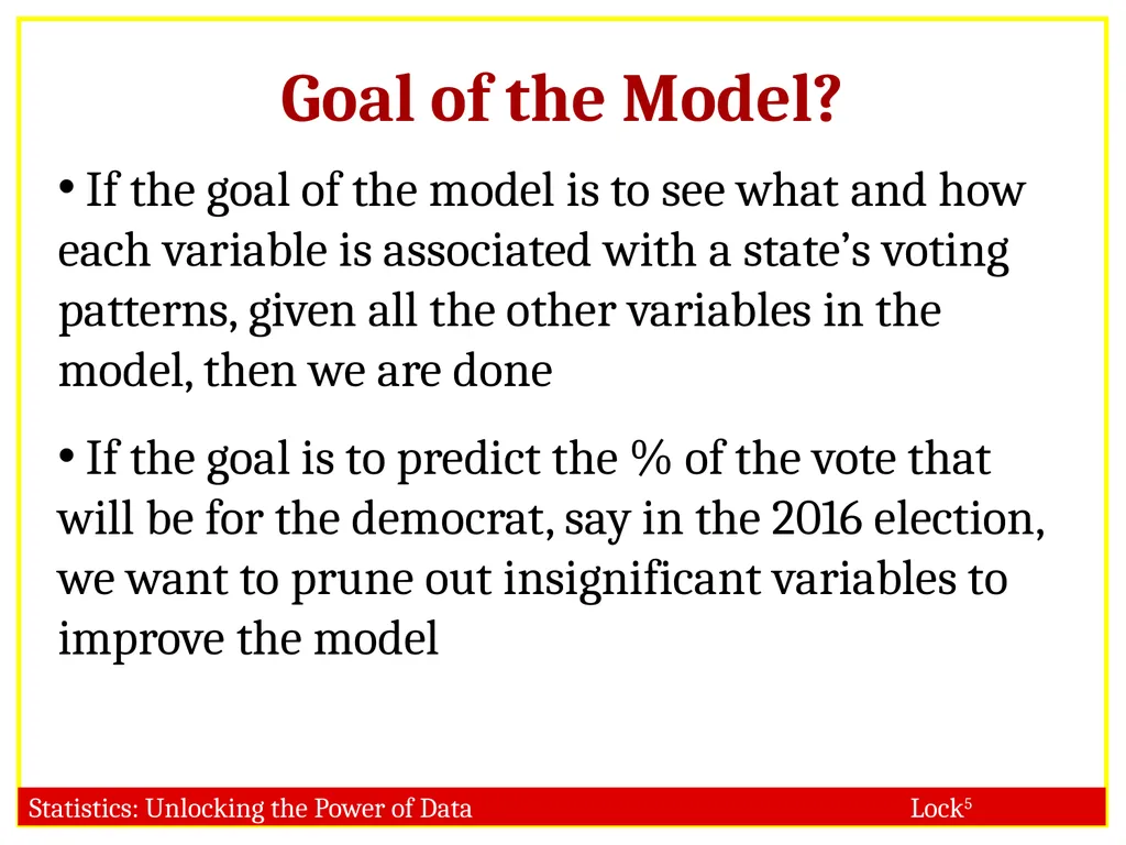 STAT 101 Dr. Kari Lock Morgan 11/27/12 Multiple - slide 21 of 45