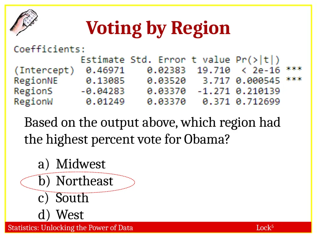 STAT 101 Dr. Kari Lock Morgan 11/27/12 Multiple - slide 8 of 45