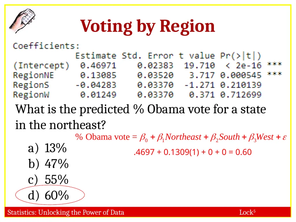 STAT 101 Dr. Kari Lock Morgan 11/27/12 Multiple - slide 9 of 45