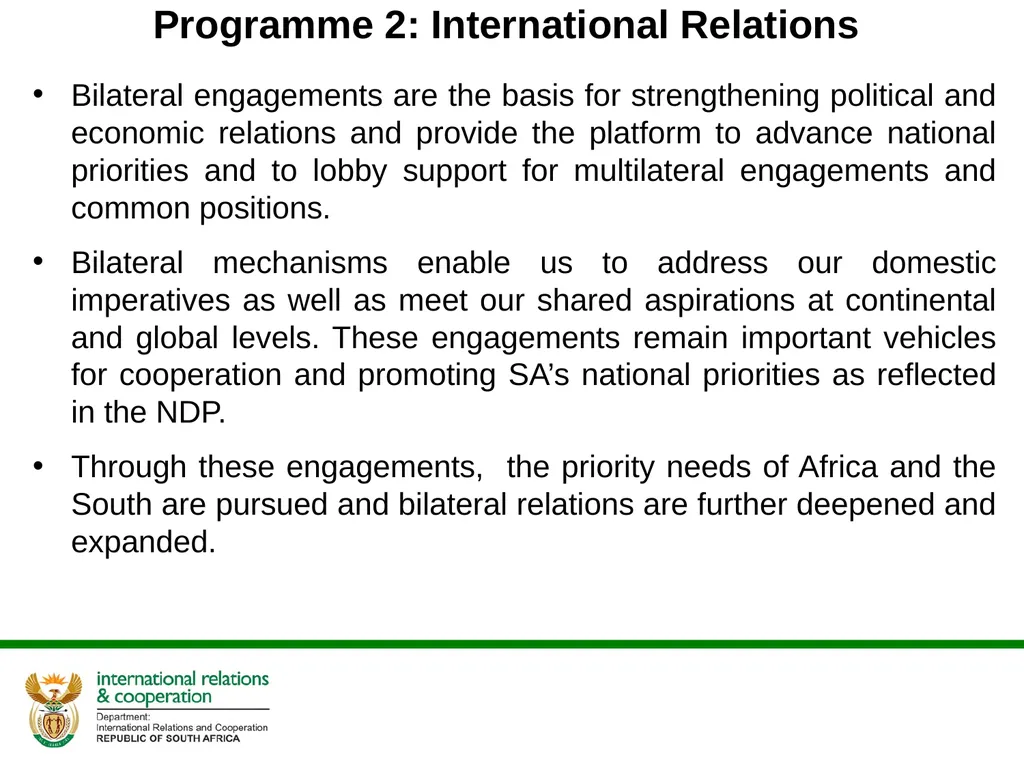 PRESENTATION ON THE ANNUAL PERFORMANCE PLAN - slide 10 of 38