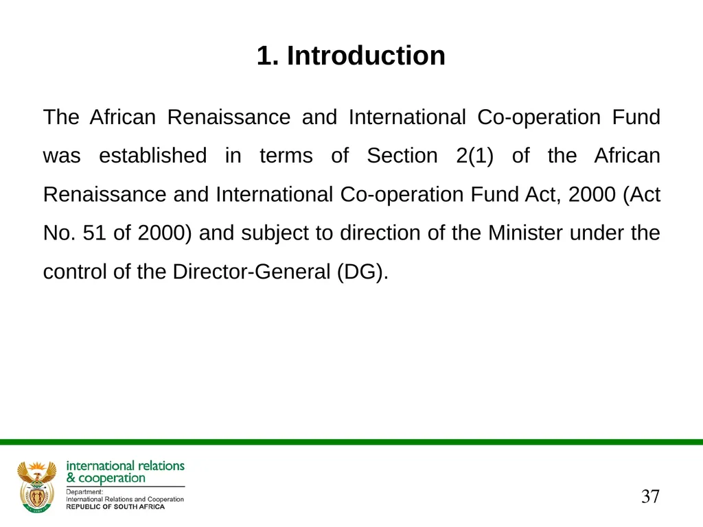 Presentation to the Portfolio Committee DIRCO 2 - slide 37 of 46