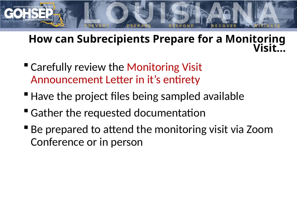 Subrecipient Monitoring Preparation Donna - slide 7 of 26