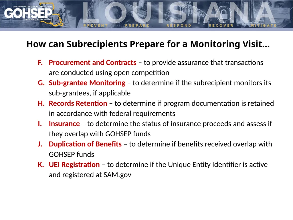 Subrecipient Monitoring Preparation Donna - slide 9 of 26