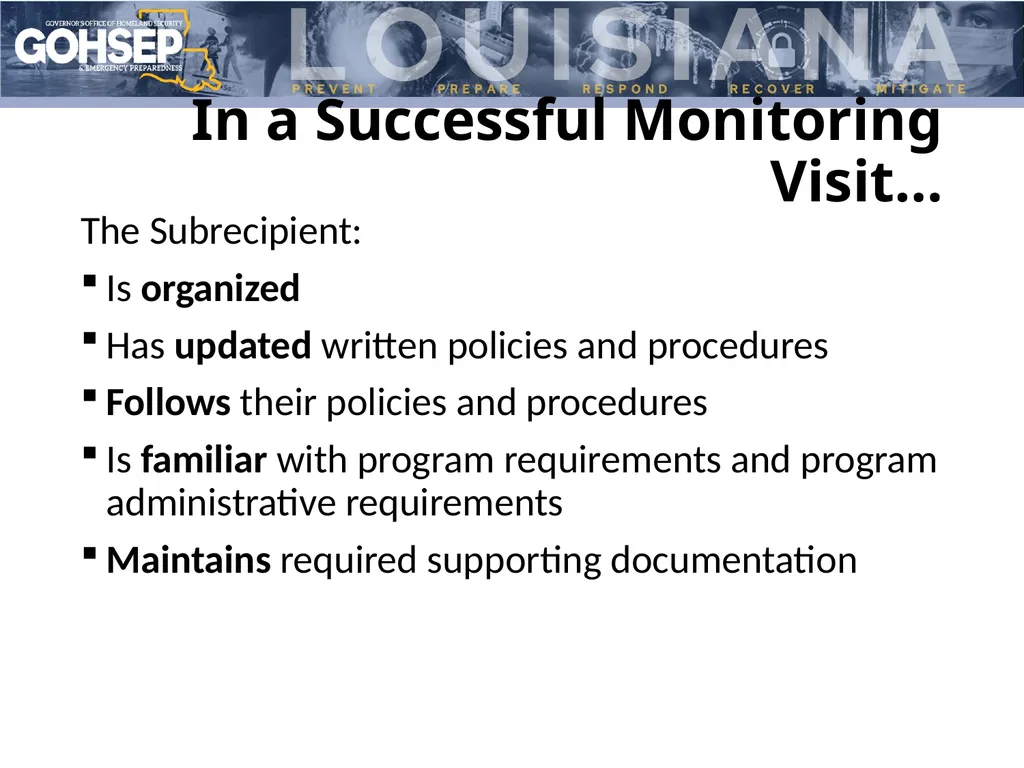 Subrecipient Monitoring Preparation Donna - slide 25 of 26