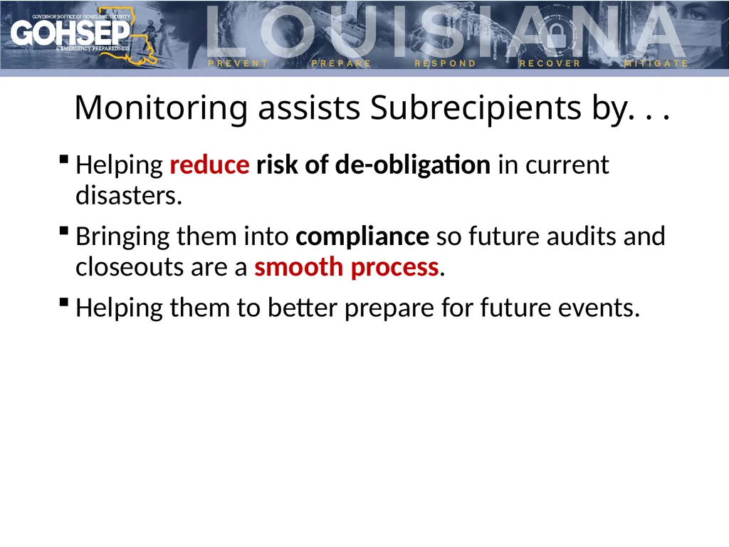 Subrecipient Monitoring Preparation Donna - slide 4 of 26