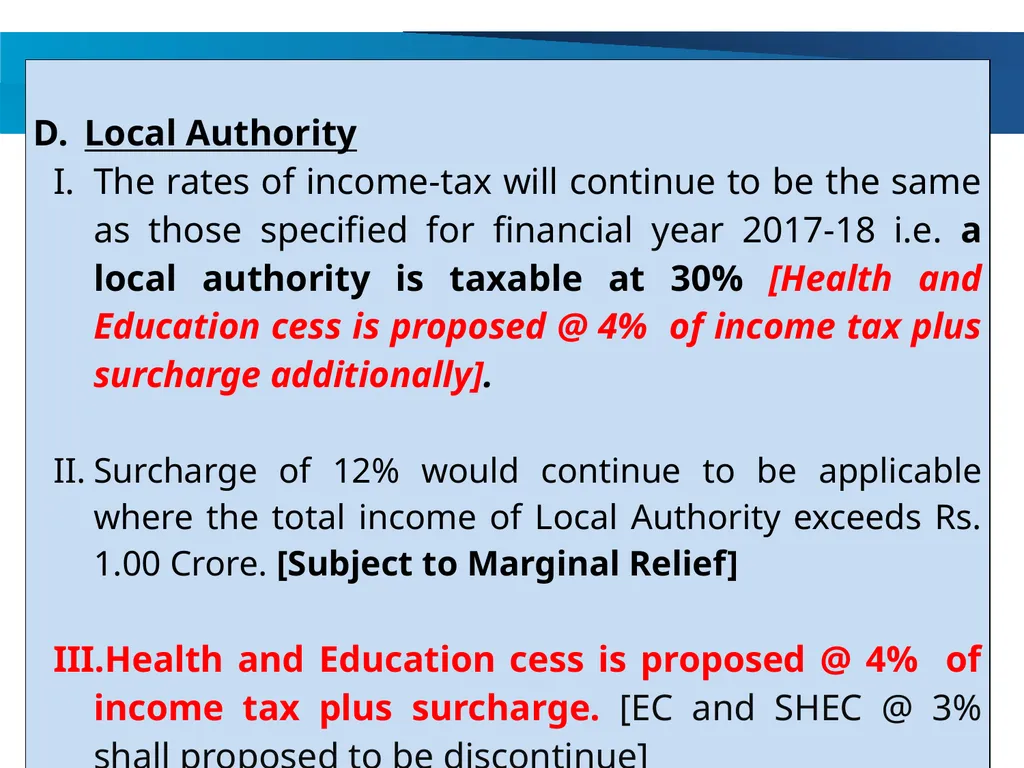 An overview of Finance Bill, 2018 – Direct Taxes - slide 13 of 161