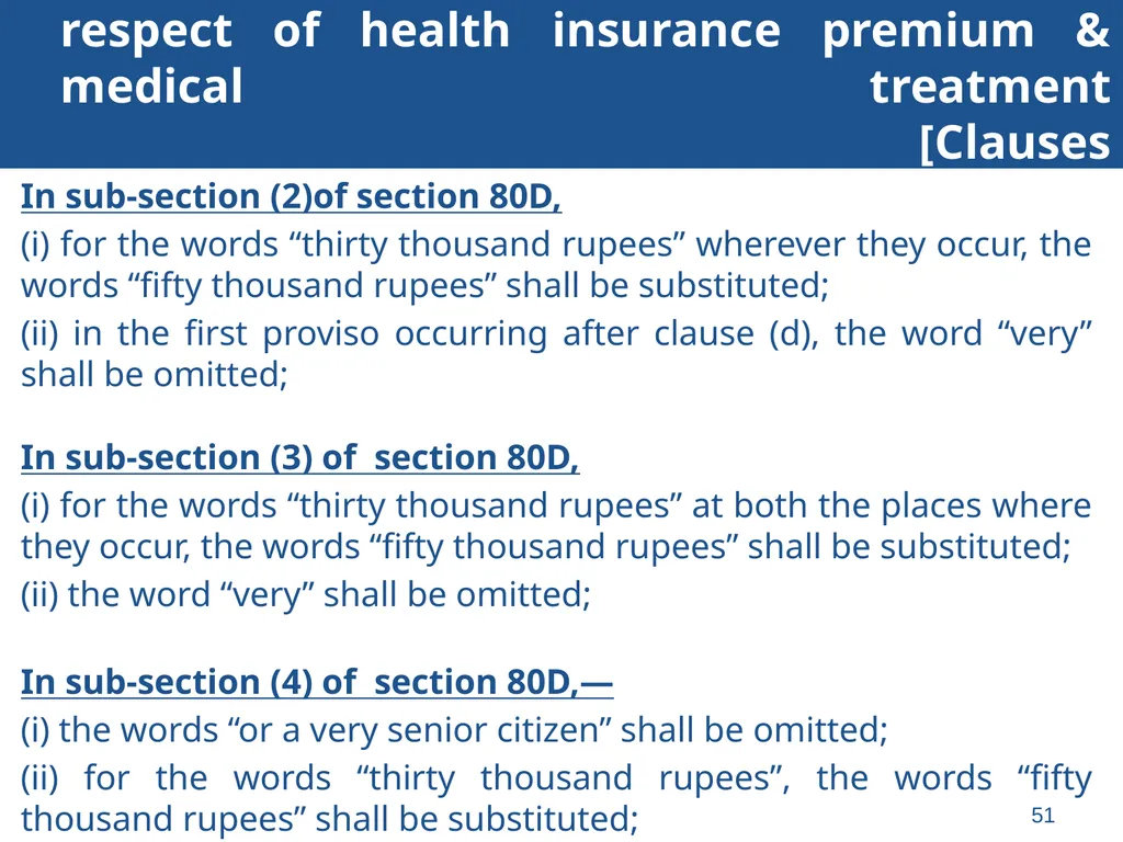 An overview of Finance Bill, 2018 – Direct Taxes - slide 51 of 161