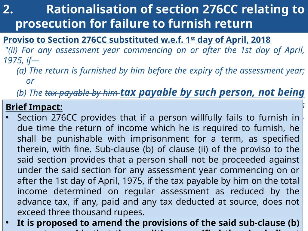 An overview of Finance Bill, 2018 – Direct Taxes - slide 103 of 161