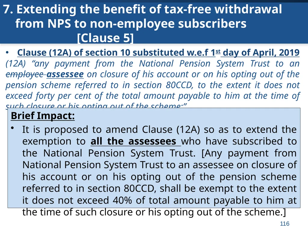 An overview of Finance Bill, 2018 – Direct Taxes - slide 116 of 161