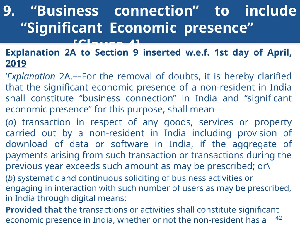 An overview of Finance Bill, 2018 – Direct Taxes - slide 42 of 161