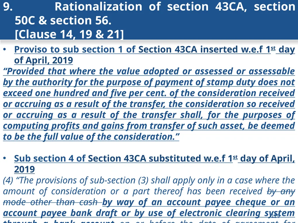 An overview of Finance Bill, 2018 – Direct Taxes - slide 119 of 161