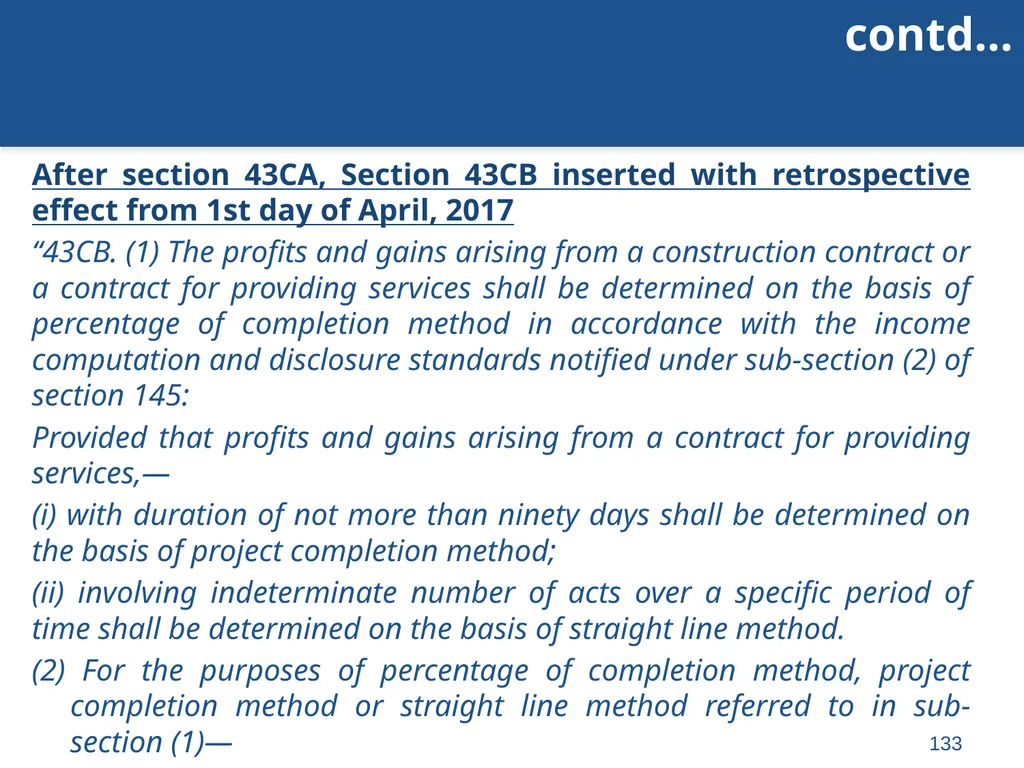 An overview of Finance Bill, 2018 – Direct Taxes - slide 133 of 161