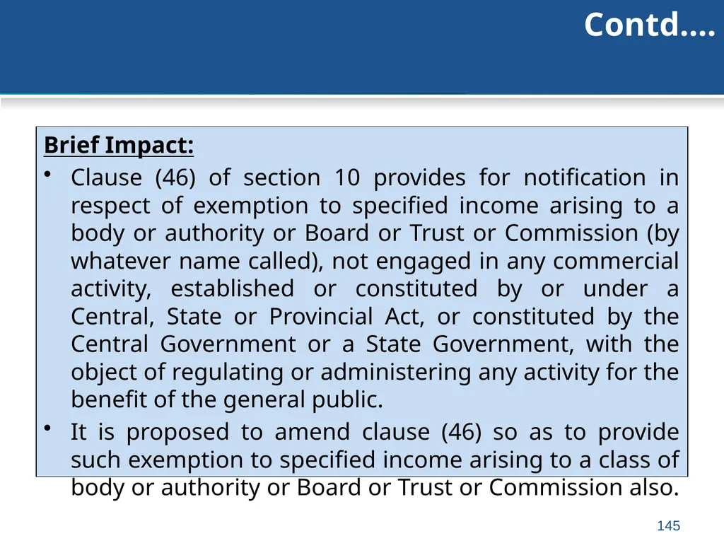 An overview of Finance Bill, 2018 – Direct Taxes - slide 145 of 161