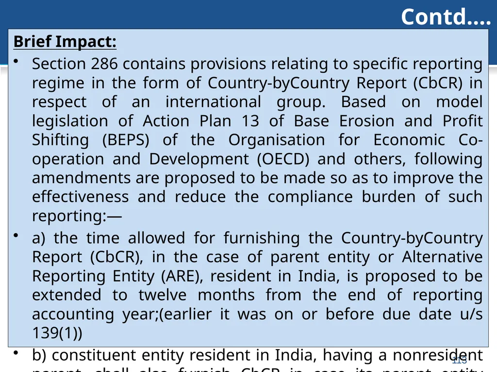An overview of Finance Bill, 2018 – Direct Taxes - slide 113 of 161
