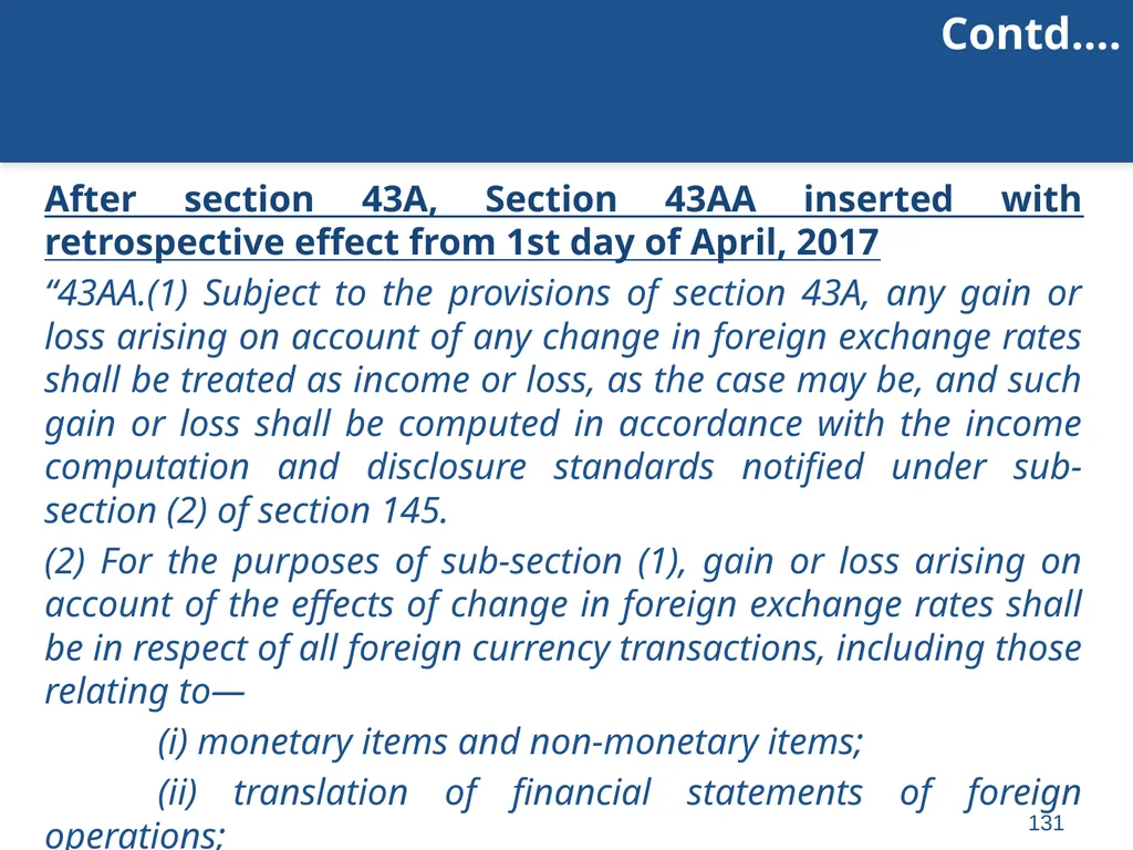 An overview of Finance Bill, 2018 – Direct Taxes - slide 131 of 161
