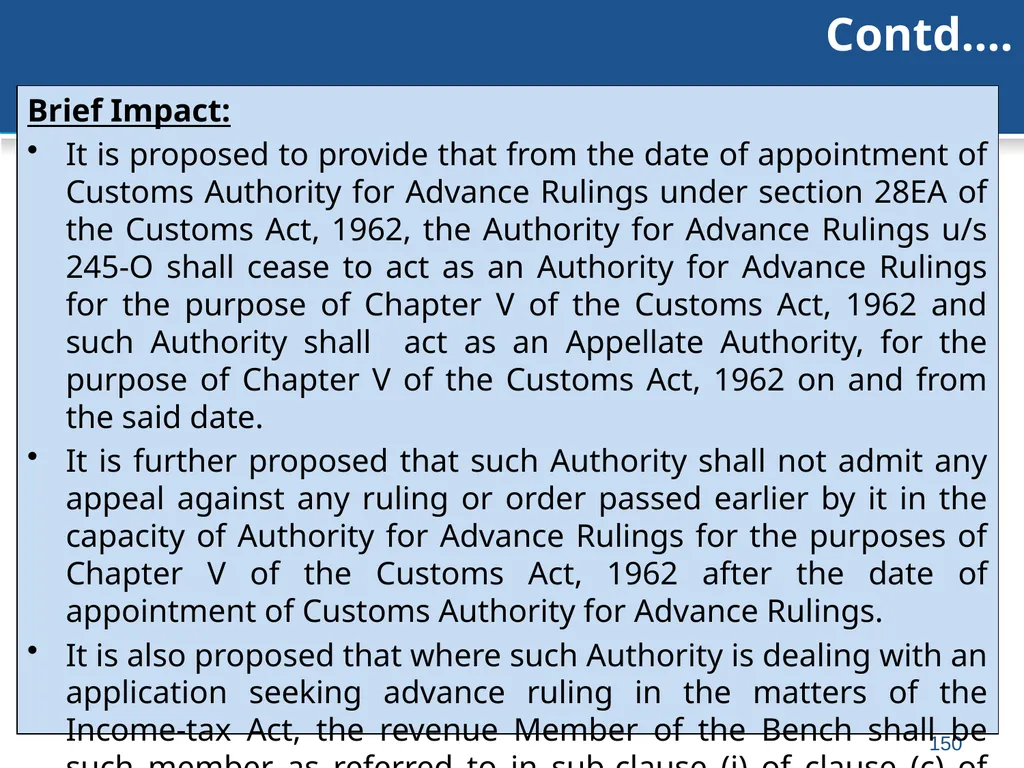 An overview of Finance Bill, 2018 – Direct Taxes - slide 150 of 161