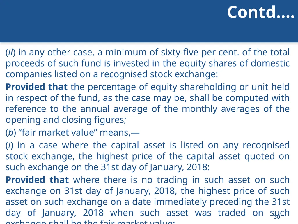An overview of Finance Bill, 2018 – Direct Taxes - slide 30 of 161