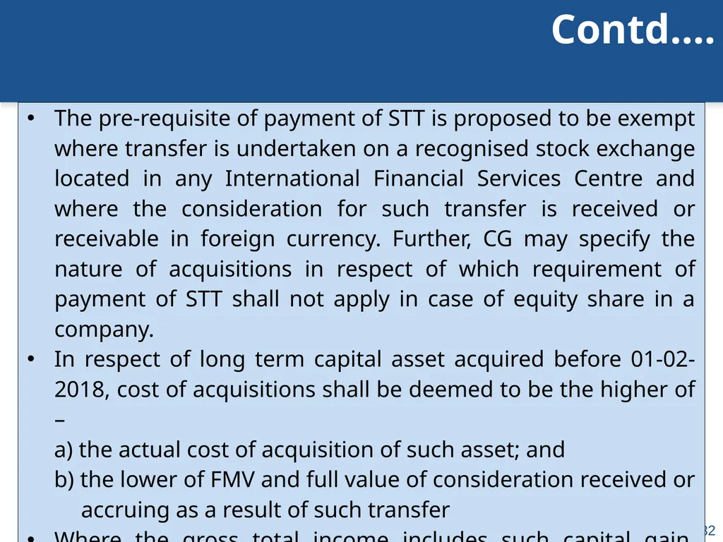 An overview of Finance Bill, 2018 – Direct Taxes - slide 32 of 161