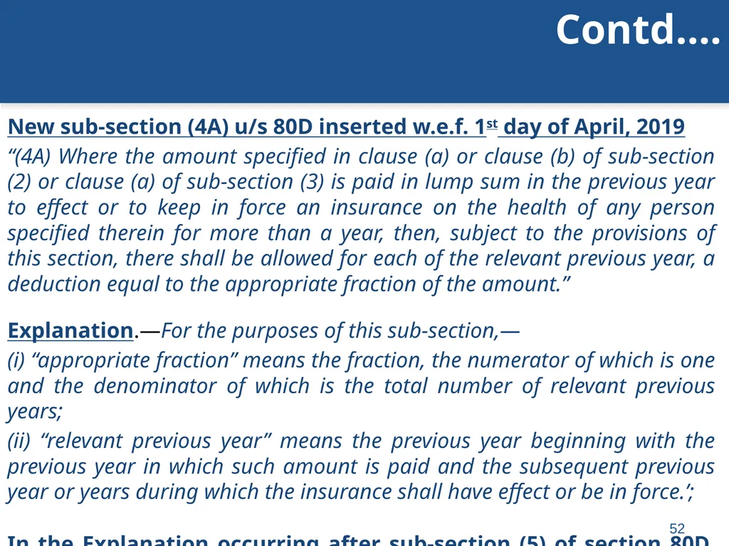 An overview of Finance Bill, 2018 – Direct Taxes - slide 52 of 161