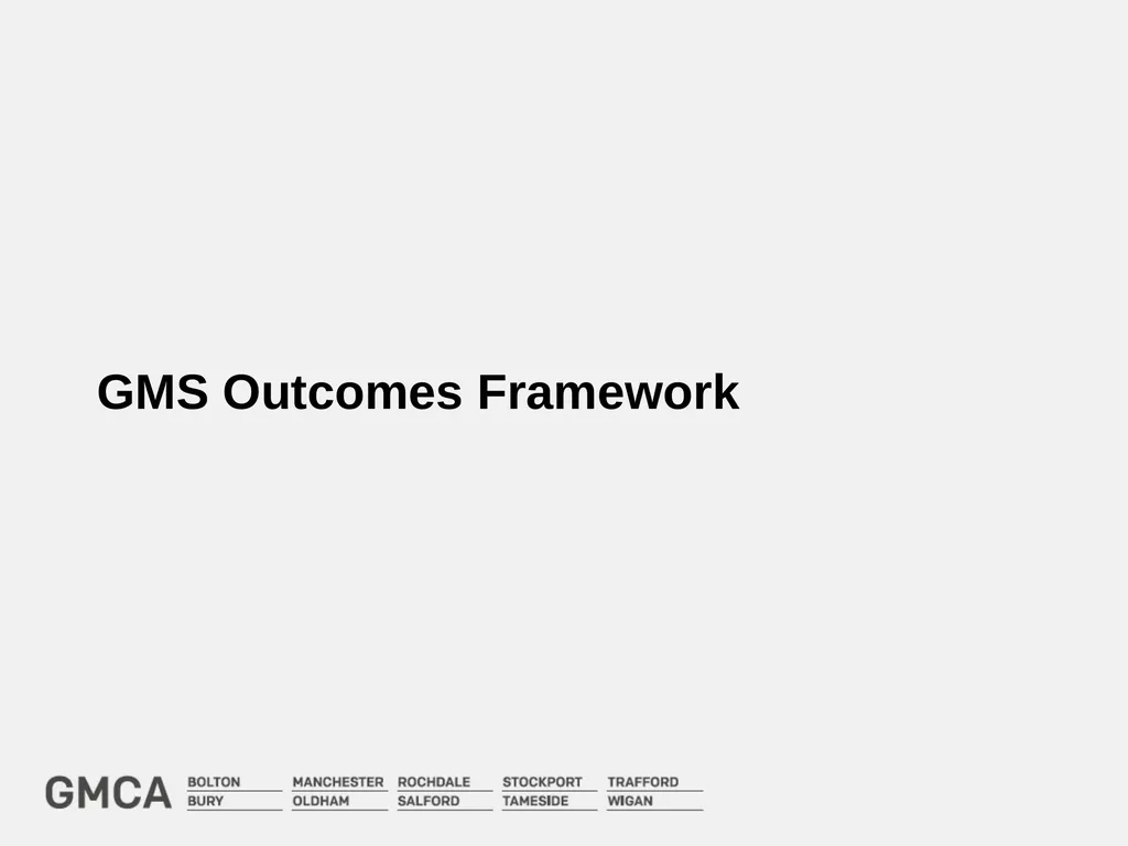 Greater Manchester Strategy: performance report - slide 3 of 20