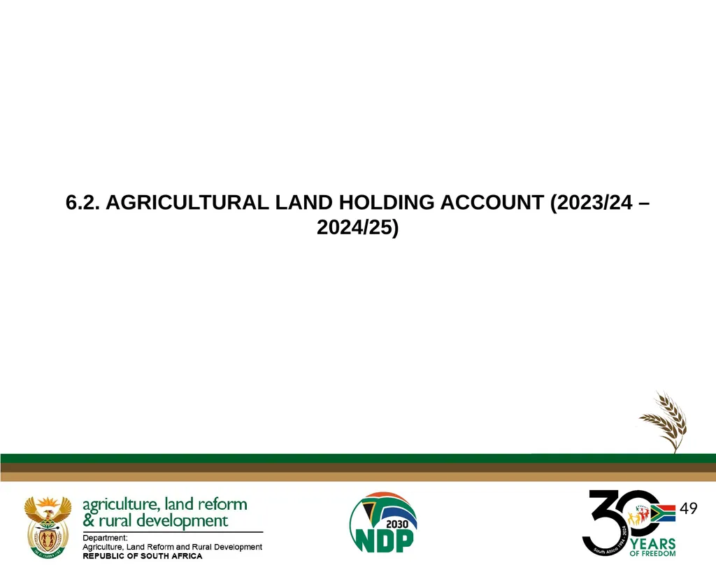 DALRRD ANNUAL REPORT 2024/25 FINANCIAL YEAR - slide 49 of 71
