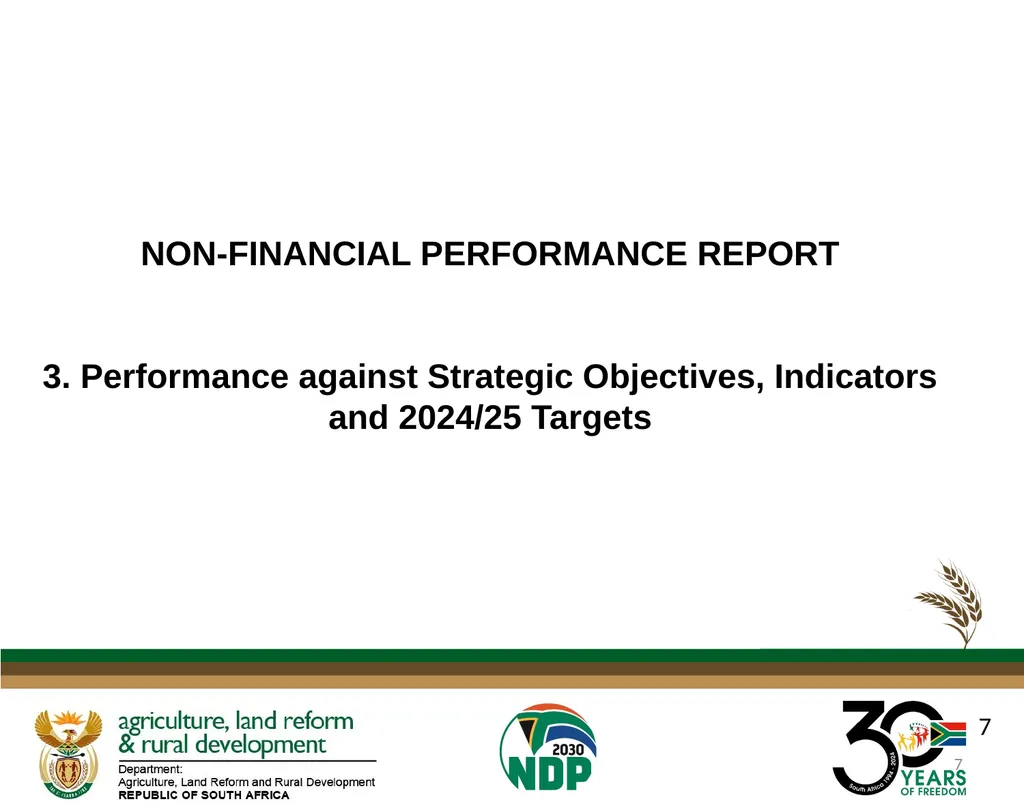 DALRRD ANNUAL REPORT 2024/25 FINANCIAL YEAR - slide 7 of 71