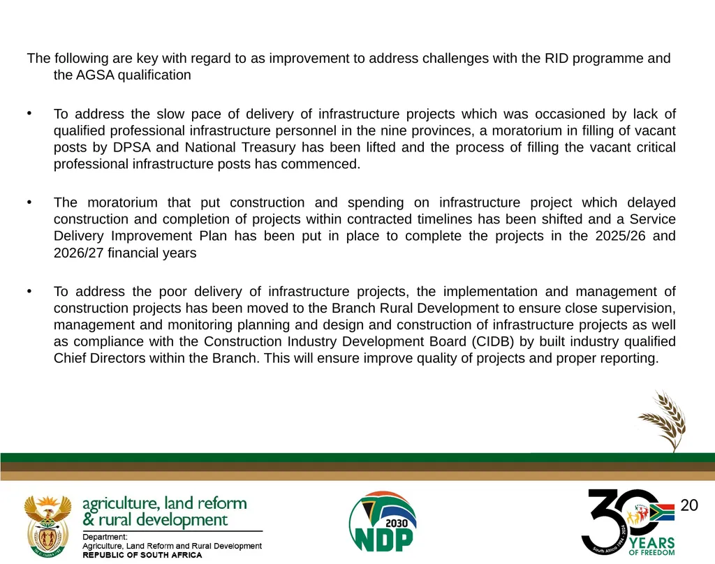 DALRRD ANNUAL REPORT 2024/25 FINANCIAL YEAR - slide 20 of 71