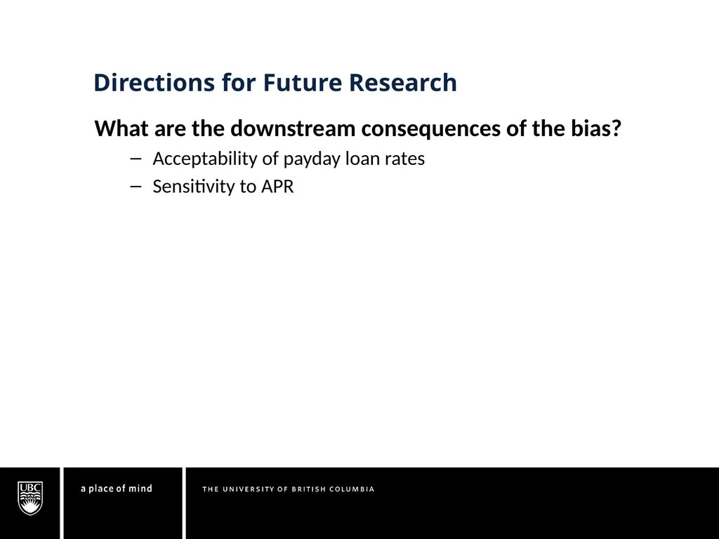 Understanding the Expense Prediction Bias Chuck - slide 27 of 28