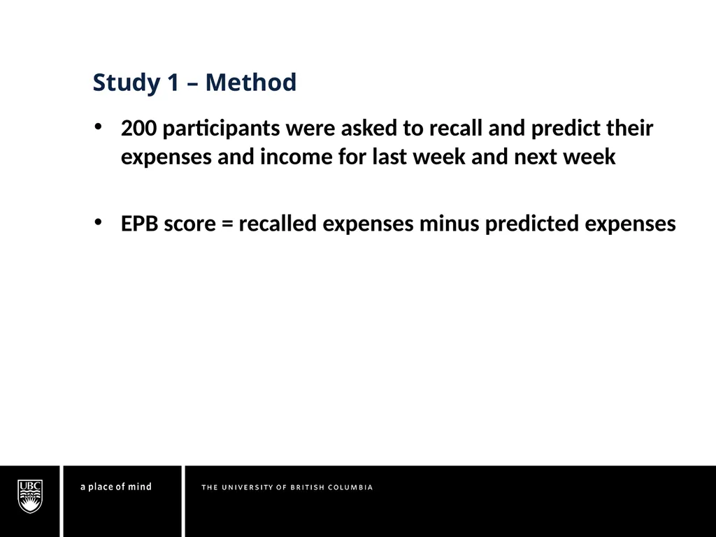 Understanding the Expense Prediction Bias Chuck - slide 7 of 28