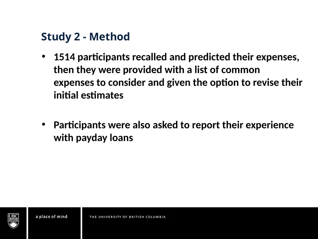 Understanding the Expense Prediction Bias Chuck - slide 11 of 28