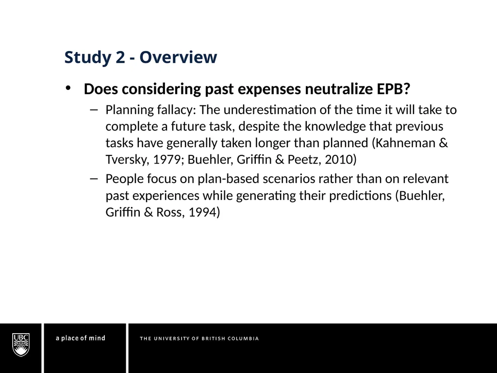 Understanding the Expense Prediction Bias Chuck - slide 10 of 28