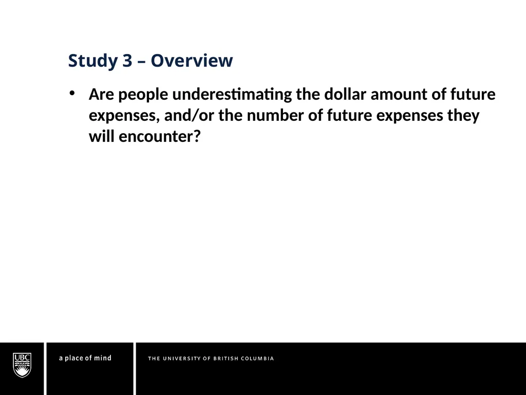Understanding the Expense Prediction Bias Chuck - slide 16 of 28