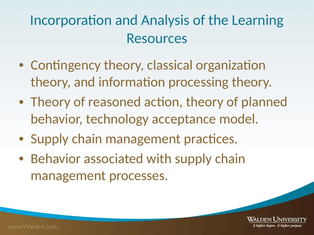 Discussion: Supply Chain Management Strategy - slide 2 of 15