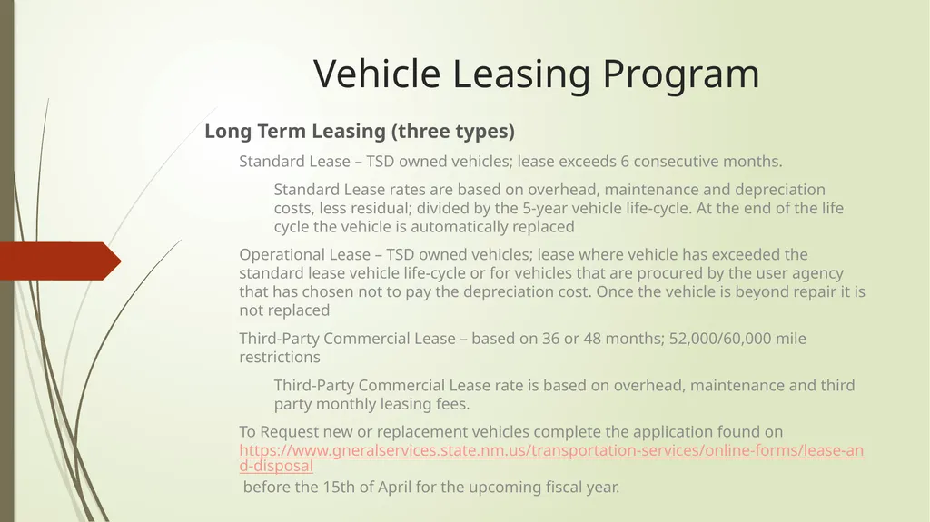 Transportation Services Division/SCFA Mission: To - slide 4 of 20