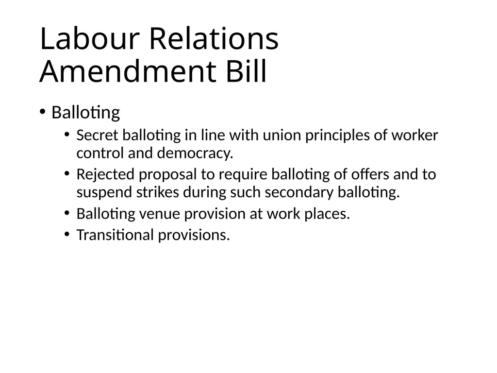 Joint Organised Labour COSATU FEDUSA NACTU - slide 21 of 31