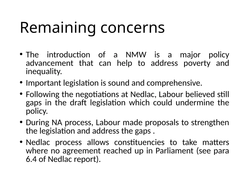 Joint Organised Labour COSATU FEDUSA NACTU - slide 7 of 31