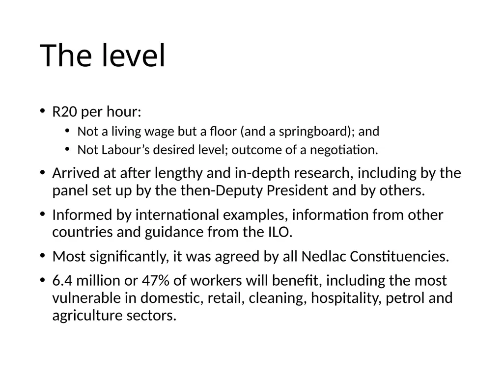 Joint Organised Labour COSATU FEDUSA NACTU - slide 6 of 31