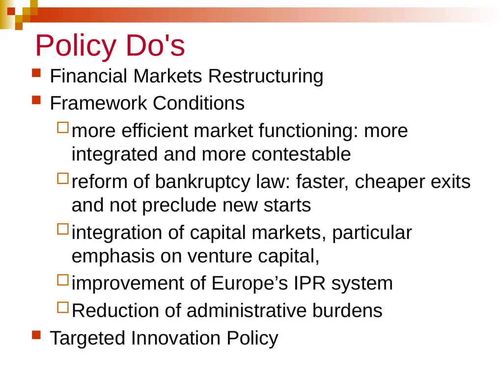 EU growth, innovation, entrepreneurship and the - slide 27 of 29
