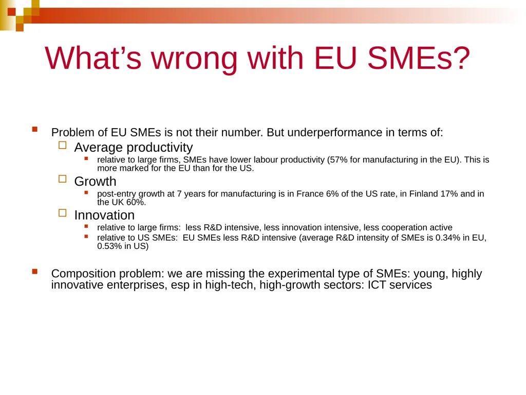 EU growth, innovation, entrepreneurship and the - slide 19 of 29
