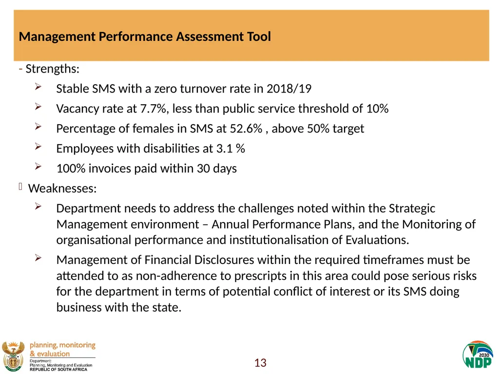 Presentation to the Portfolio Committee on Small - slide 13 of 43