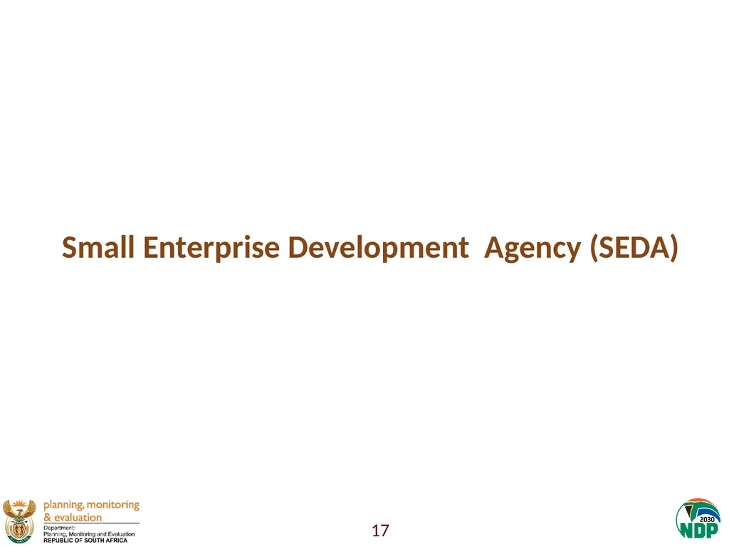 Presentation to the Portfolio Committee on Small - slide 17 of 43