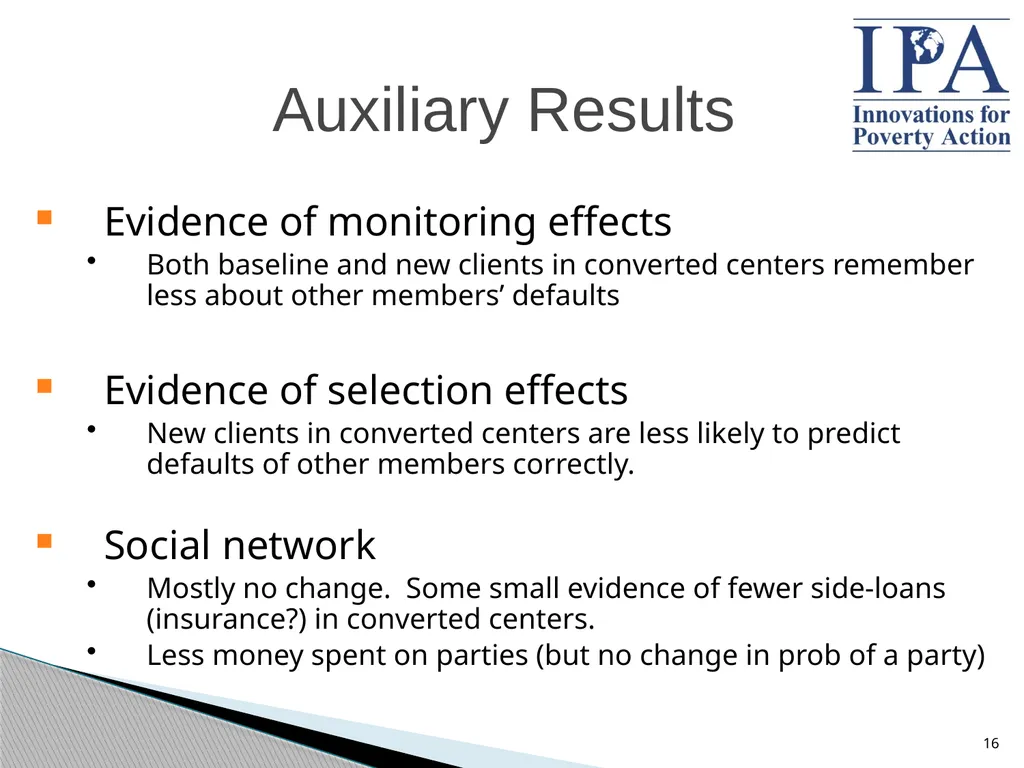 Microfinance: Building Better Products through - slide 16 of 29