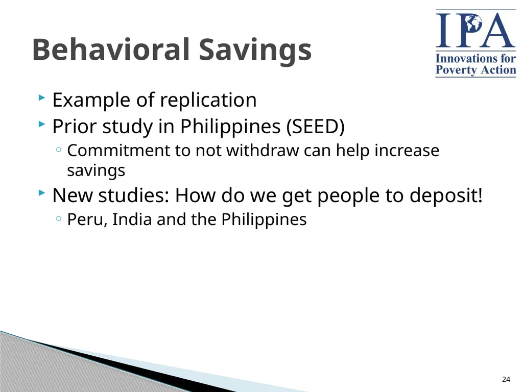 Microfinance: Building Better Products through - slide 24 of 29
